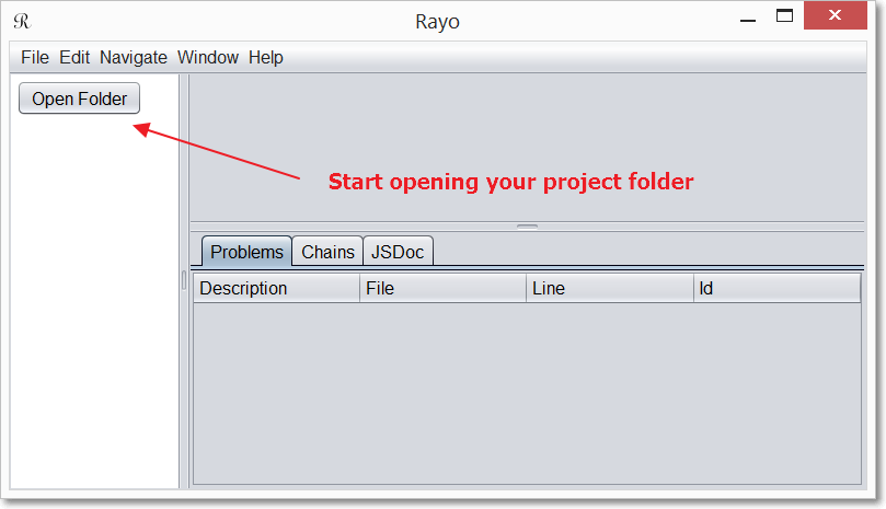Open the project folder